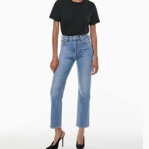 Arlo Aritzia Blue Straight Leg Jeans